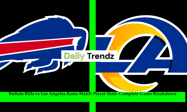 buffalo bills vs los angeles rams match player stats
