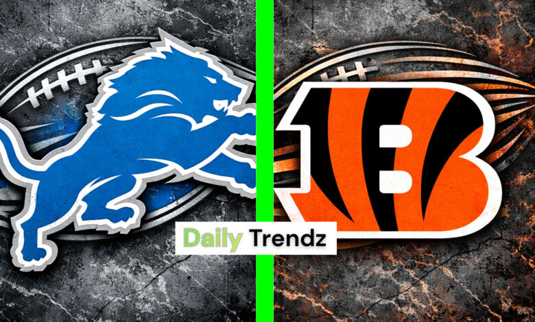 detroit lions vs bengals match player stats
