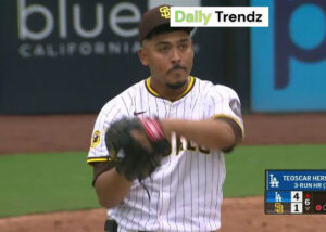 padres vs dodgers match player stats