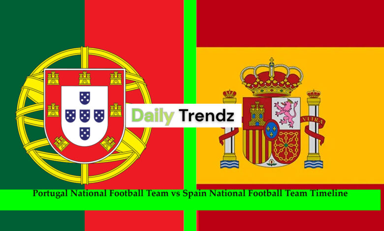 portugal national football team vs spain national football team timeline