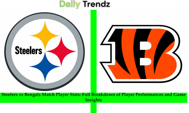 steelers vs bengals match player stats
