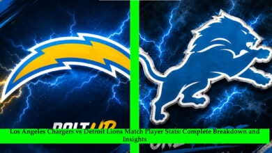 Los Angeles Chargers vs Detroit Lions Match Player Stats