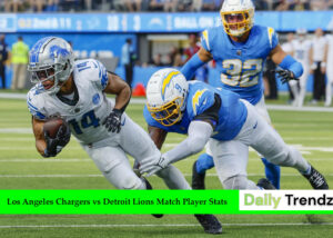 Los Angeles Chargers vs Detroit Lions Match Player Stats