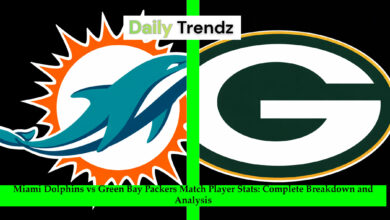 Miami Dolphins vs Green Bay Packers Match Player Stats