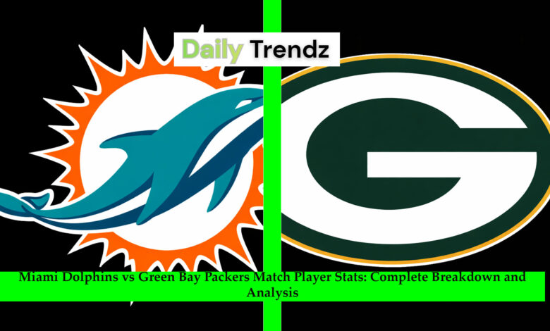 Miami Dolphins vs Green Bay Packers Match Player Stats