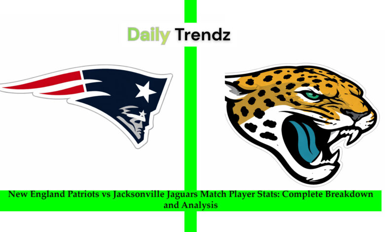 new england patriots vs jacksonville jaguars match player stats