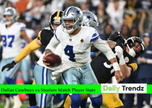 Dallas Cowboys vs Steelers Match Player Stats