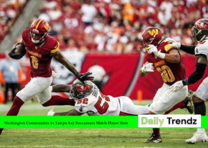 Washington Commanders vs Tampa Bay Buccaneers Match Player Stats