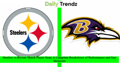 Steelers vs Ravens Match Player Stats