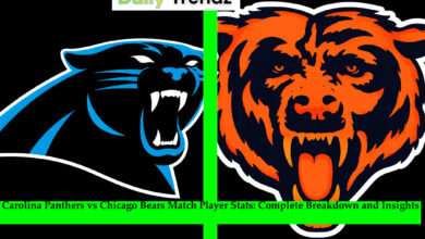 Carolina Panthers vs Chicago Bears Match Player Stats