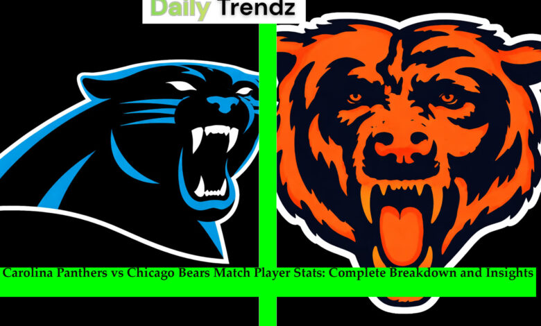 Carolina Panthers vs Chicago Bears Match Player Stats