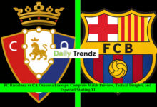 FC Barcelona vs CA Osasuna Lineups