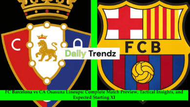 FC Barcelona vs CA Osasuna Lineups