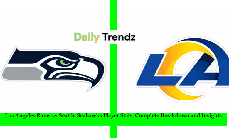 Los Angeles Rams vs Seattle Seahawks Player Stats