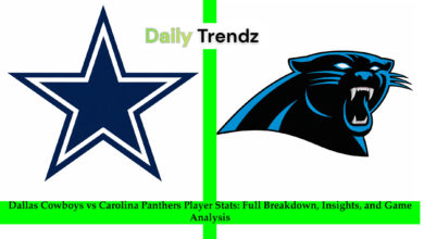 Dallas Cowboys vs Carolina Panthers Player Stats