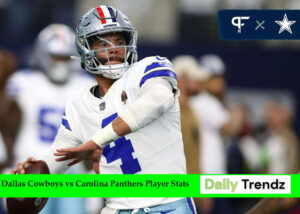 Dallas Cowboys vs Carolina Panthers Player Stats