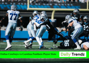 Dallas Cowboys vs Carolina Panthers Player Stats