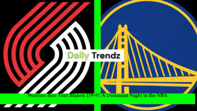 Warriors Beat Trail Blazers 119-97