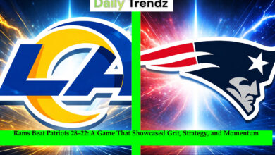 Rams Beat Patriots 28–22