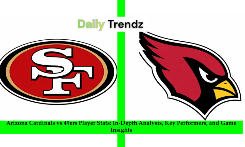 Arizona Cardinals vs 49ers Player Stats