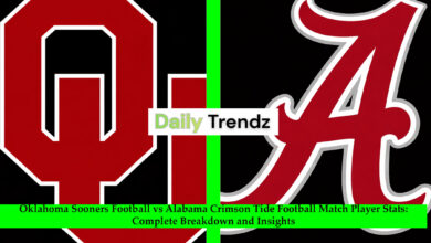 Oklahoma Sooners Football vs Alabama Crimson Tide Football Match Player Stats
