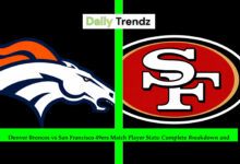 Denver Broncos vs San Francisco 49ers Match Player Stats