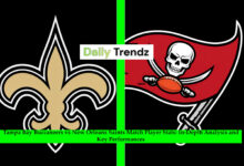 Tampa Bay Buccaneers vs New Orleans Saints Match Player Stats