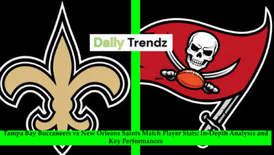 Tampa Bay Buccaneers vs New Orleans Saints Match Player Stats