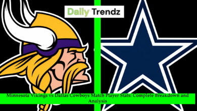 Minnesota Vikings vs Dallas Cowboys Match Player Stats
