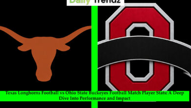 Texas Longhorns Football vs Ohio State Buckeyes Football Match Player Stats