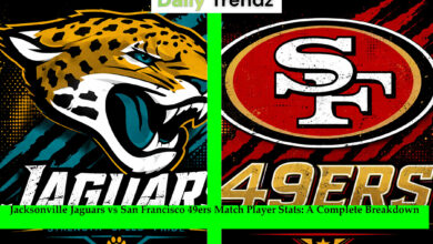 Jacksonville Jaguars vs San Francisco 49ers Match Player Stats