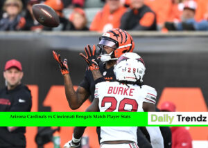 Arizona Cardinals vs Cincinnati Bengals Match Player Stats