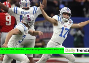 Ole Miss Rebels Football vs Georgia Bulldogs Football Match Player Stats