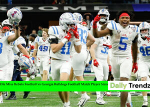 Ole Miss Rebels Football vs Georgia Bulldogs Football Match Player Stats