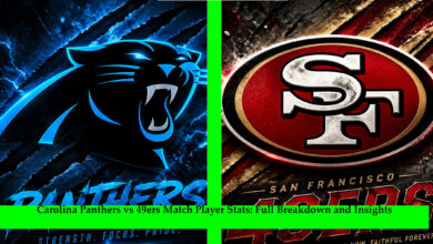 carolina panthers vs 49ers match player stats