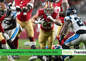 carolina panthers vs 49ers match player stats