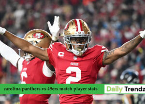 carolina panthers vs 49ers match player stats
